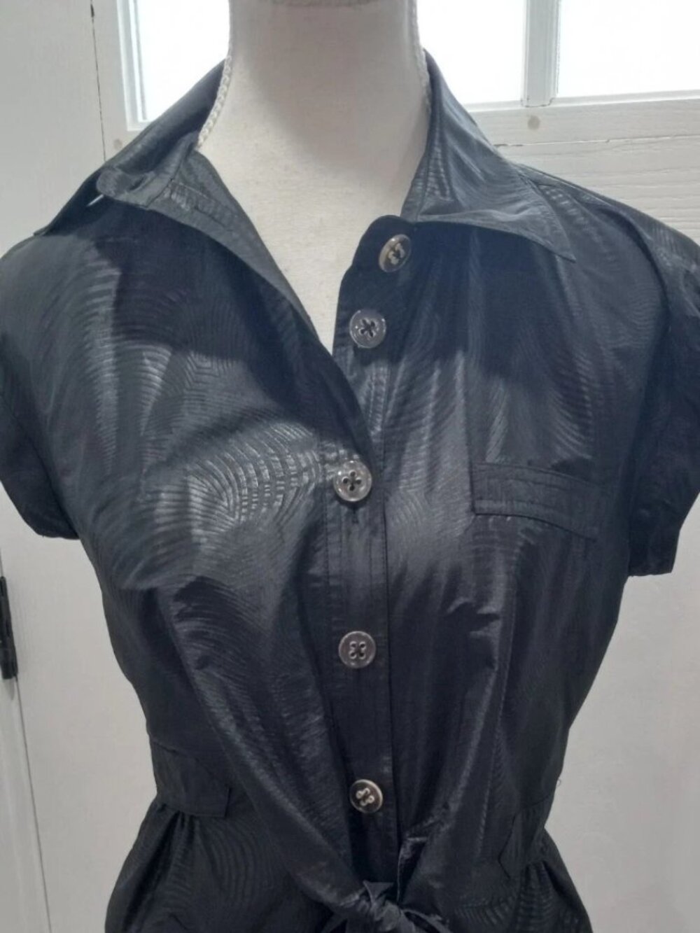 Eye Ladies Short Sleeve Black Dress Size 2